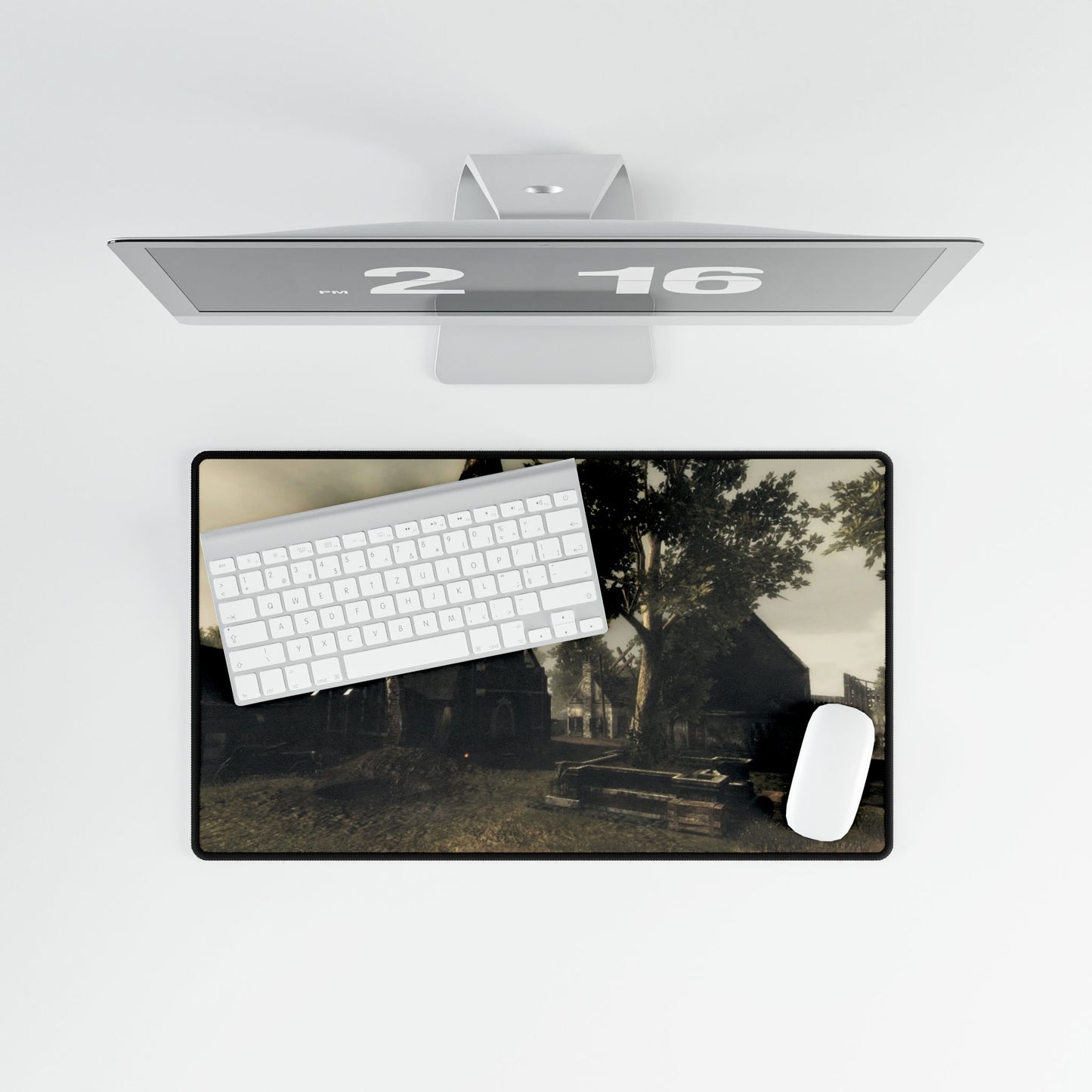 Custom Gaming Desk Mat Call of Duty World at War multiplayer map "OUTSKIRTS" — War Landscape Gaming Mouse Pad