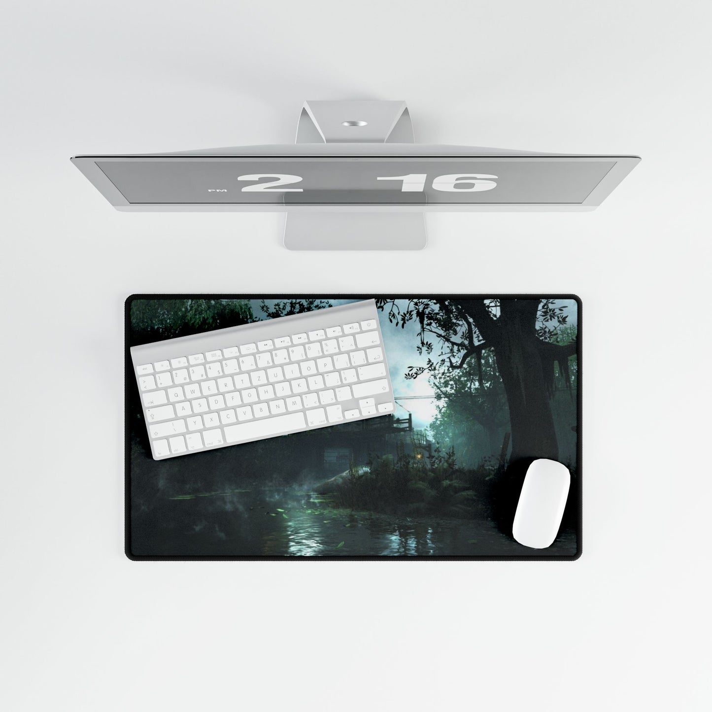 Custom Call of Duty World at War zombies mouse pad "SHI NO NUMA" Swamp style mouse pad— Moody Foggy Forest Gaming & Office Mouse Pad