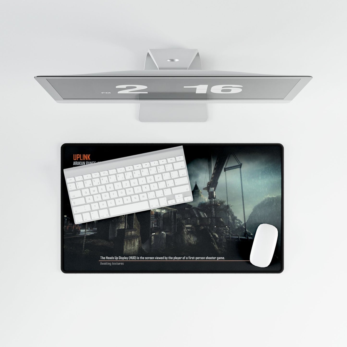 Call of Duty themed Gaming Desk Mat -map "UPLINK" Design for PC Gamers