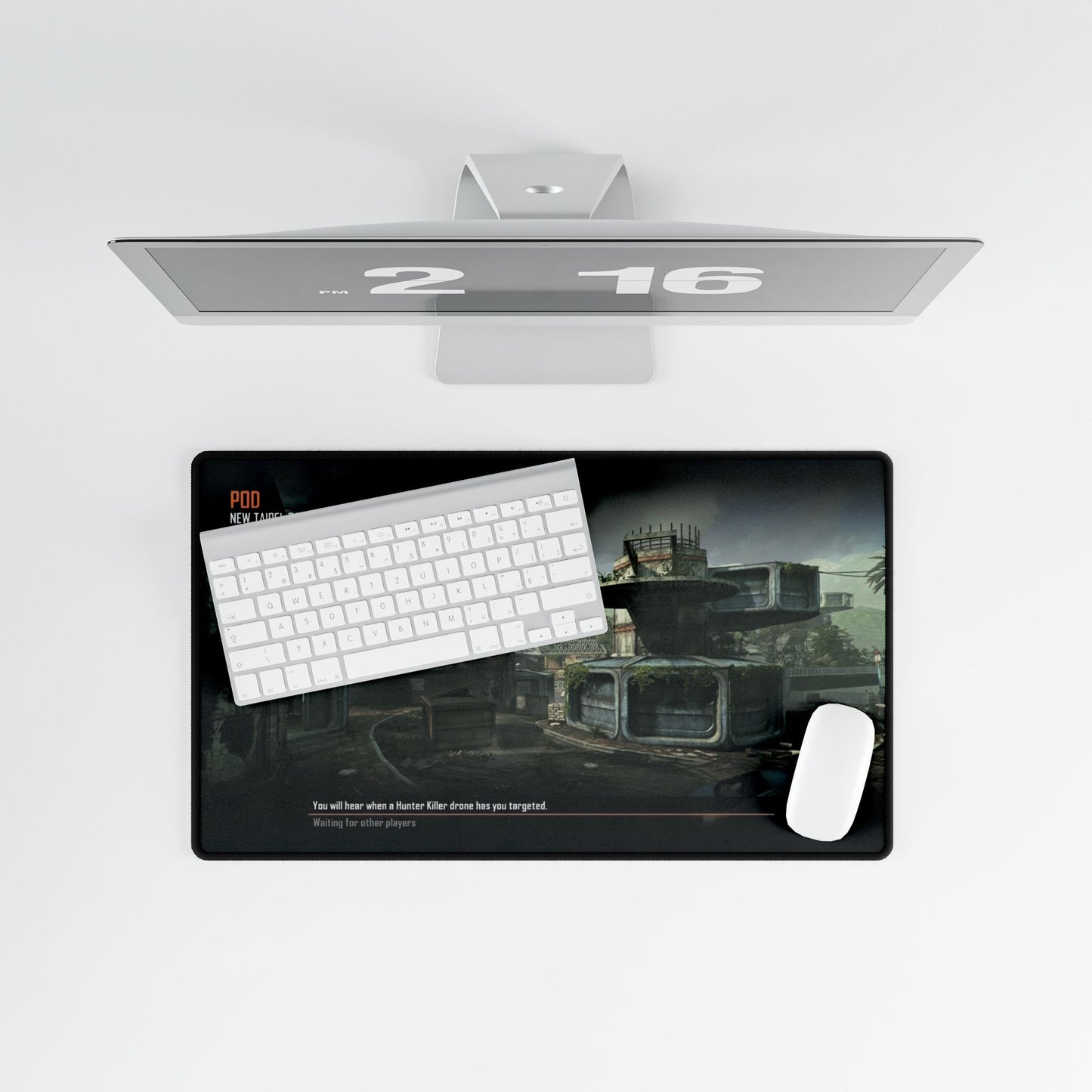 Call of Duty Gaming Desk Mat custom DLC mouse pad featuring "POD" from black ops 2 - Futuristic Landscape Design