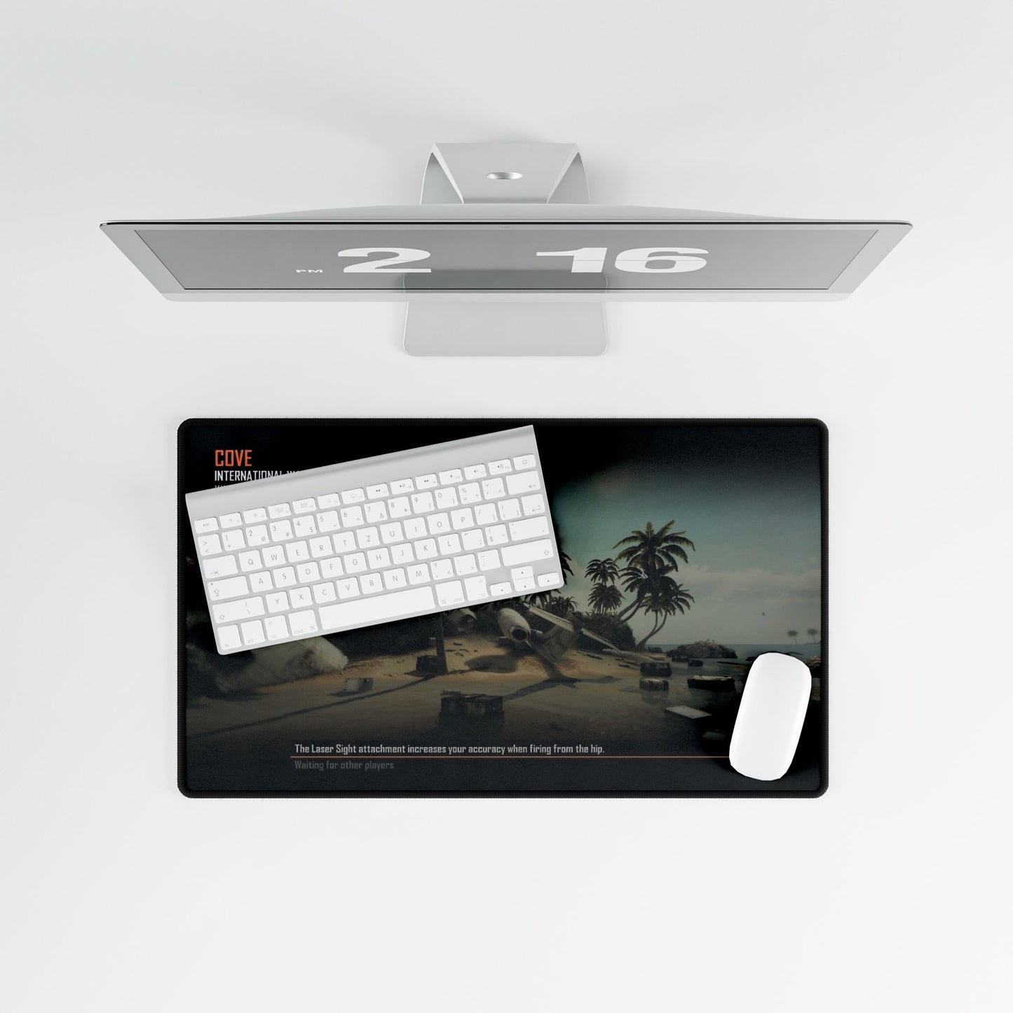 Call of Duty themed desk mats DLC map "COVE" Tropical Escape Desk Mat | Coastal Vibes for Home Office or Gaming