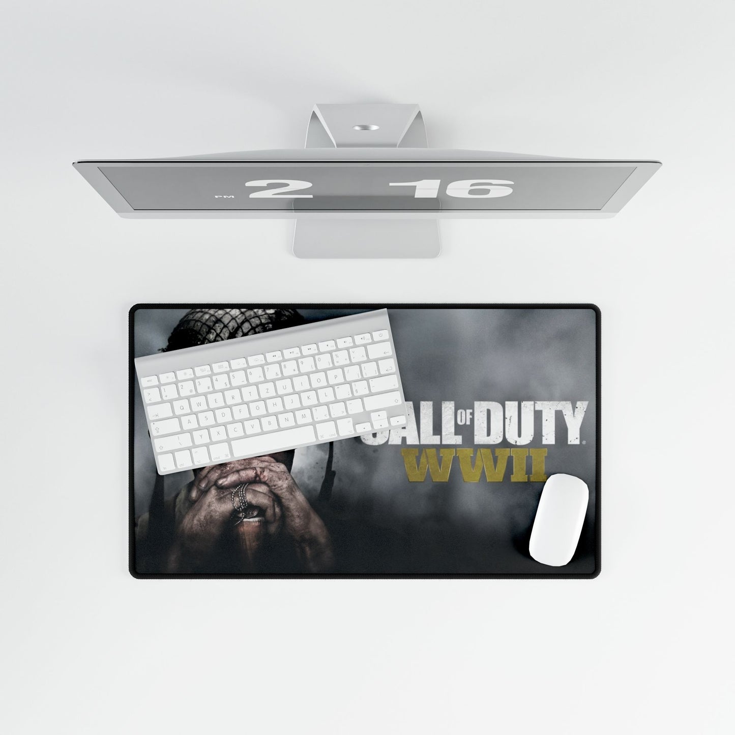 Call of Duty WWII Desk Mat, Gaming Mouse Pad, Battle-Themed Office Decor, Perfect Gift for Gamers, Desk Accessories for Men