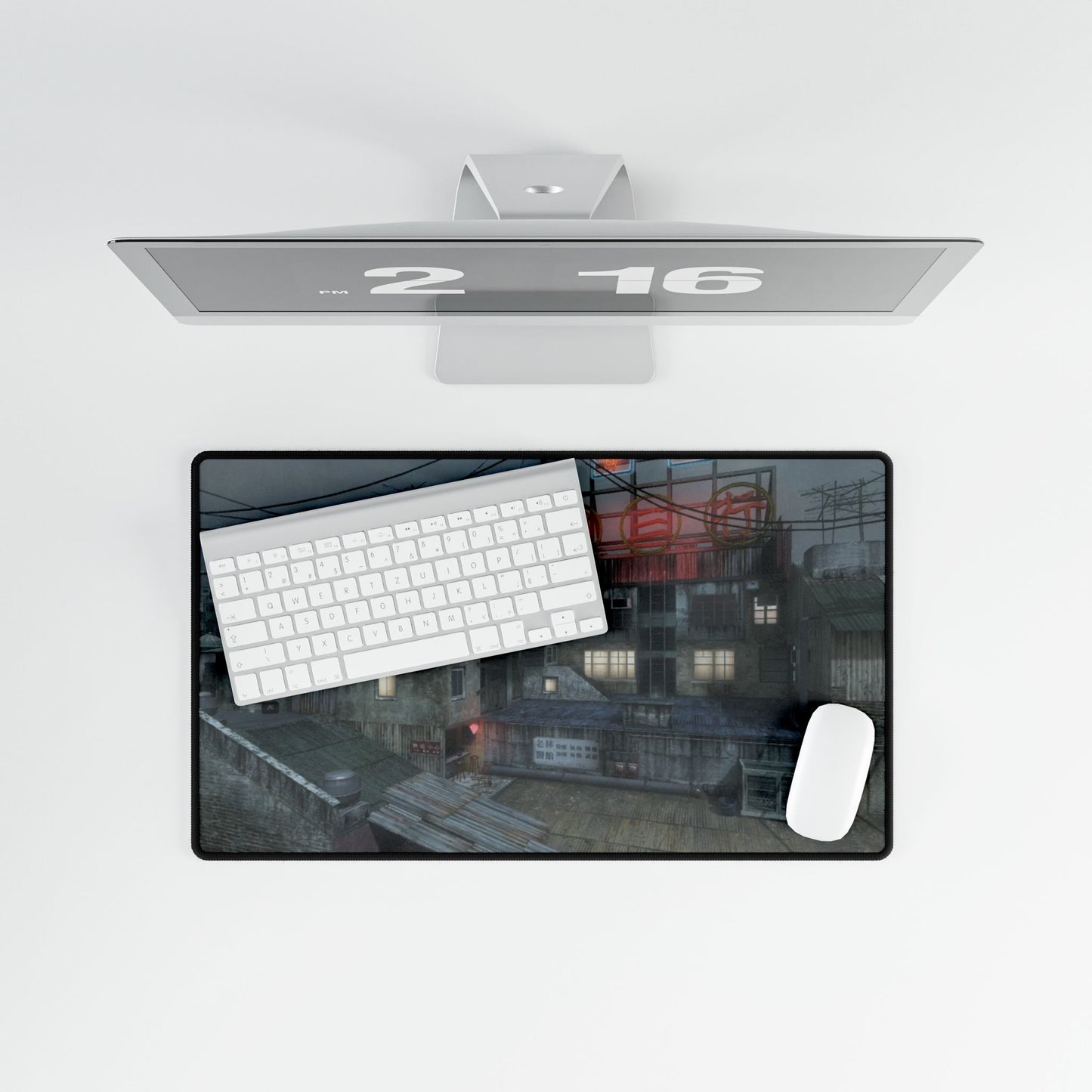 Call of Duty inspired Mouse pad DLC map "KOWLOON" Urban Nightscape Desk Mat - Stylish Gaming and Office Mat