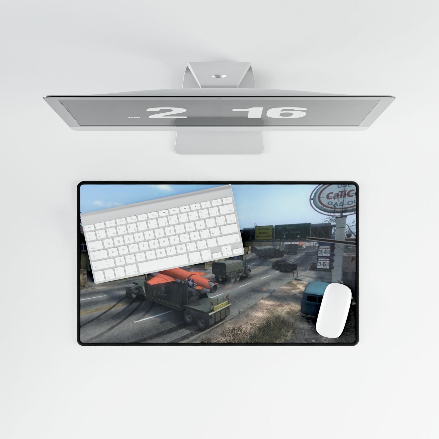 Call of Duty Themed Desk Mat DLC map "CONVOY" - Durable Office Accessory for Gamers and Vehicle Enthusiasts