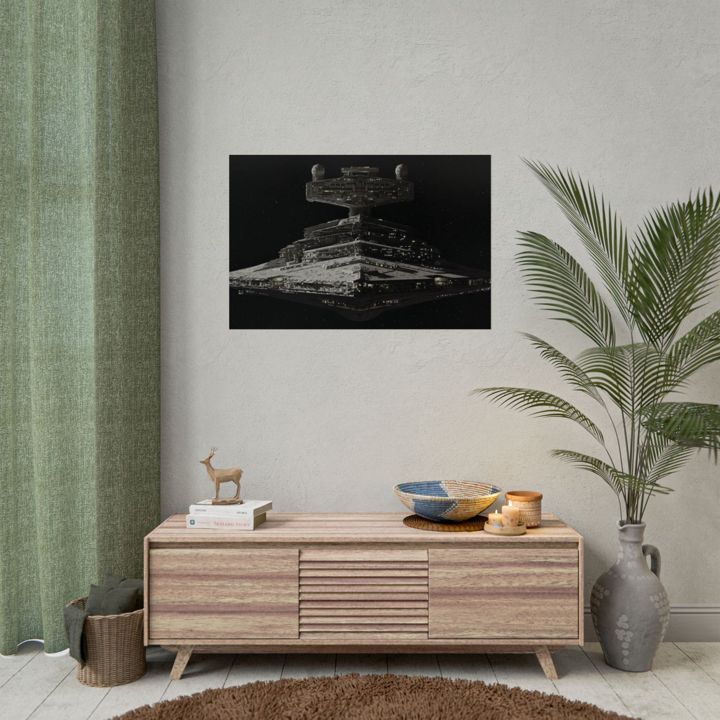 Imperial Star Destroyer Space Poster — StarWars Movie Wall Art (Rolled Poster)