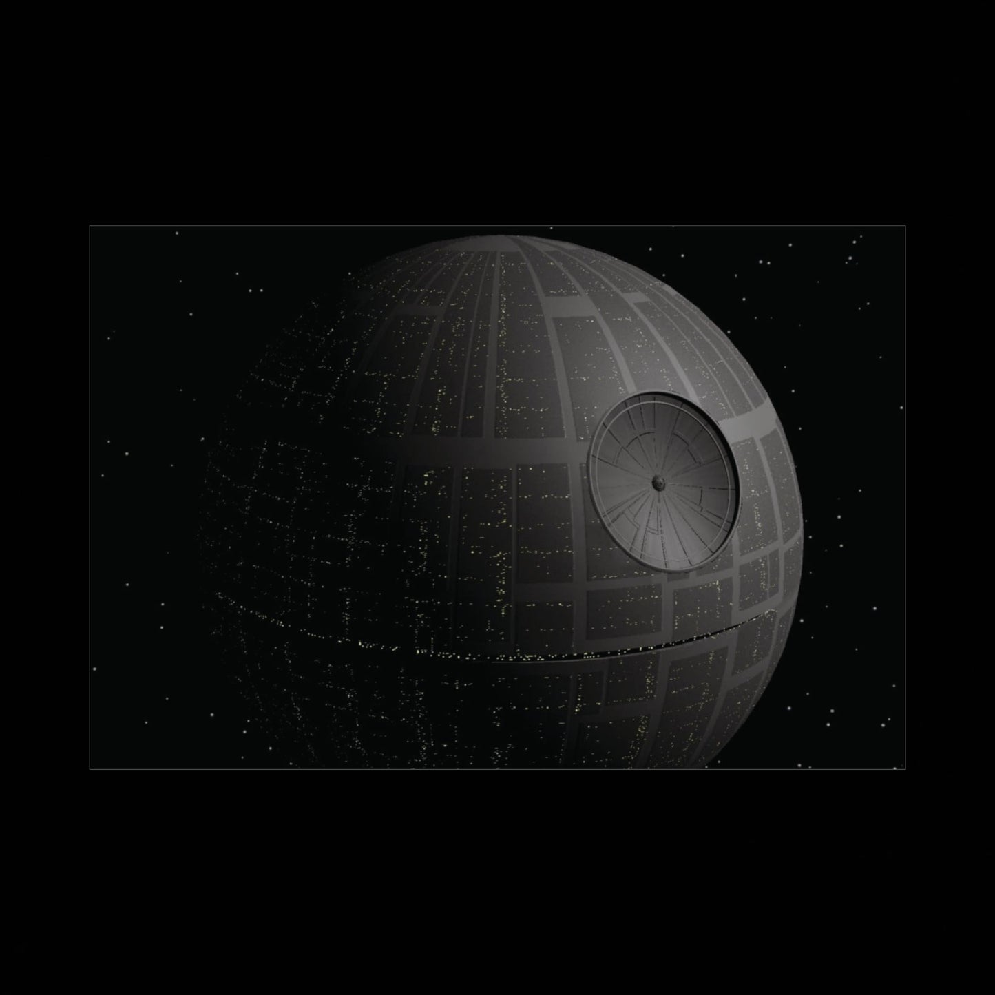 Death Star Space Poster — StarWars Movie Wall Art (Rolled Poster)