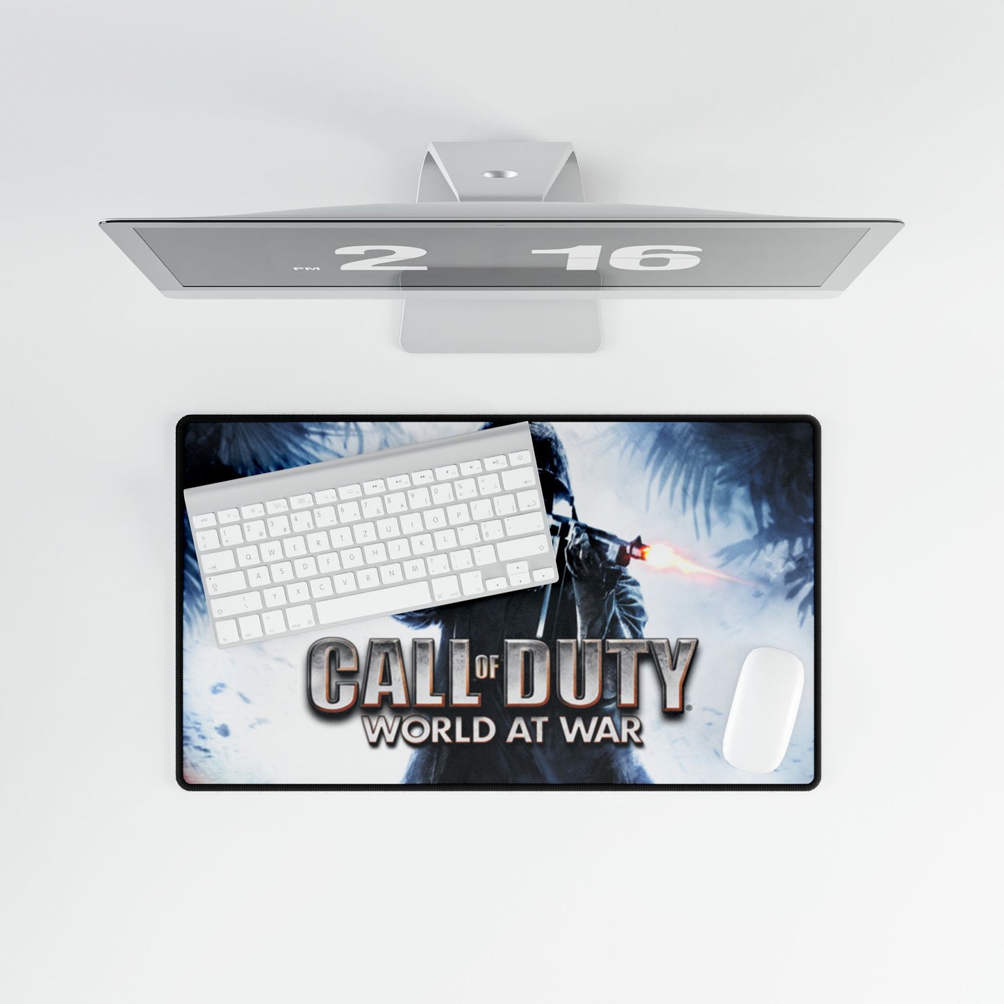 Custom Gaming Desk Mat - Call of Duty: World at War Design