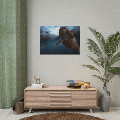 StarWars Spacefighter "slave 1" Sci‑Fi Poster — Rolled Wall Art