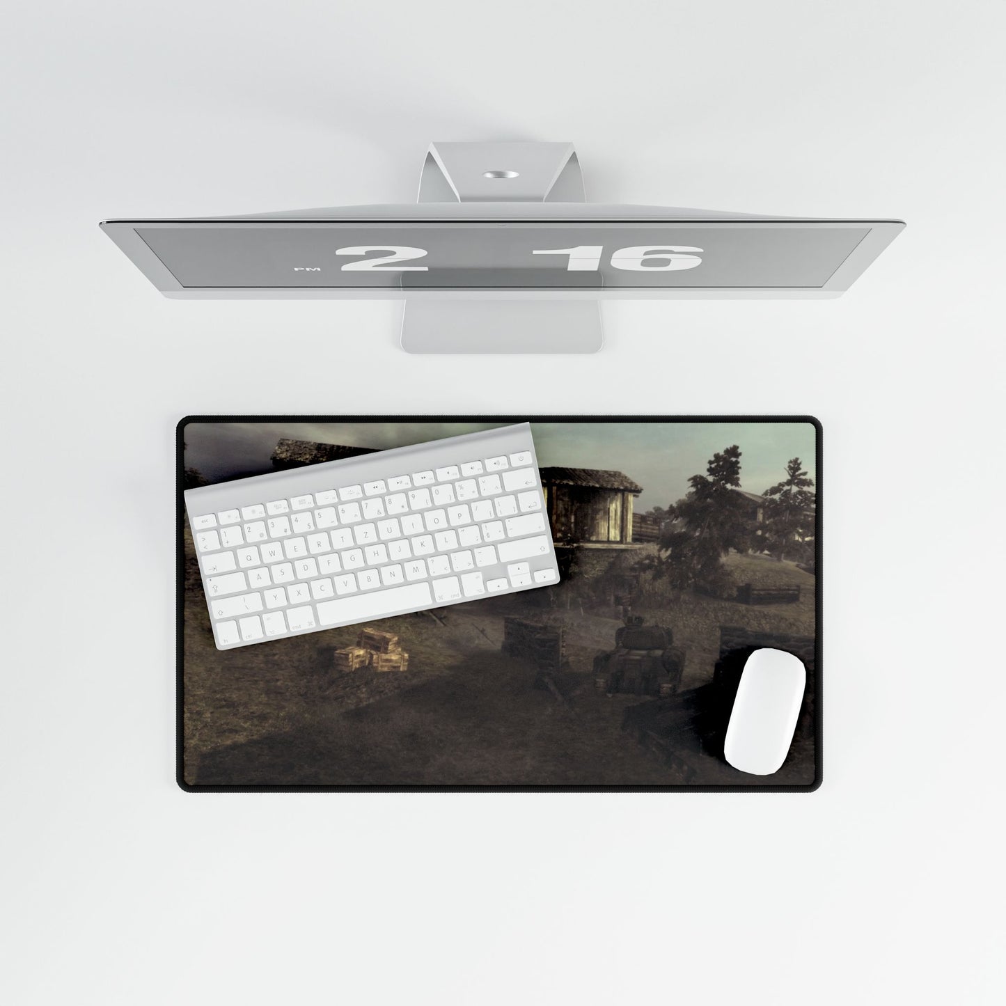 Custom Gaming Desk Mat Call of Duty World at War multiplayer map "SEELOW" War Themed Gaming/Work Mouse Pad