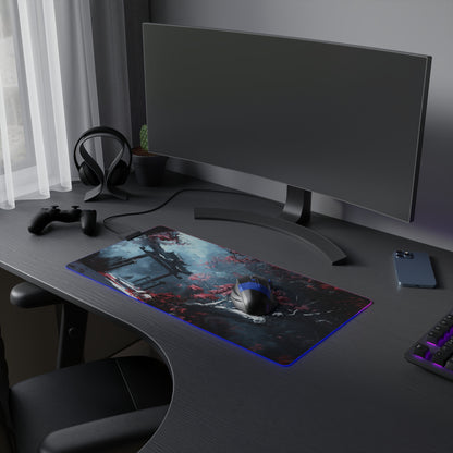 Cherry Blossom Torii LED Gaming Mouse Pad