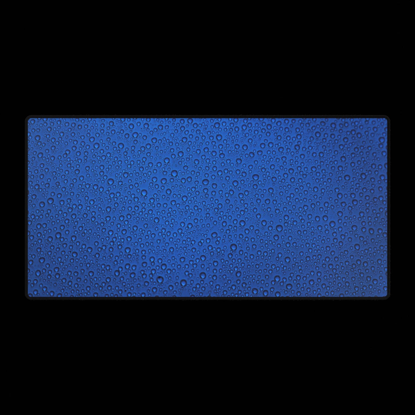 Blue Water Droplet Desk Mat — Large Gaming/Office Mouse Pad