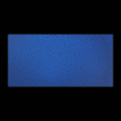 Blue Water Droplet Desk Mat — Large Gaming/Office Mouse Pad