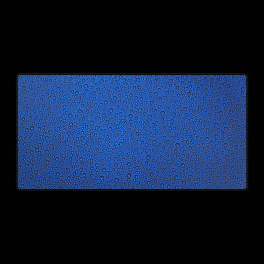Blue Water Droplet Desk Mat — Large Gaming/Office Mouse Pad