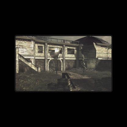 Call of Duty World at War multiplayer map "ASYLUM" Gaming Desk Mat — Retro Ruins Mouse Pad