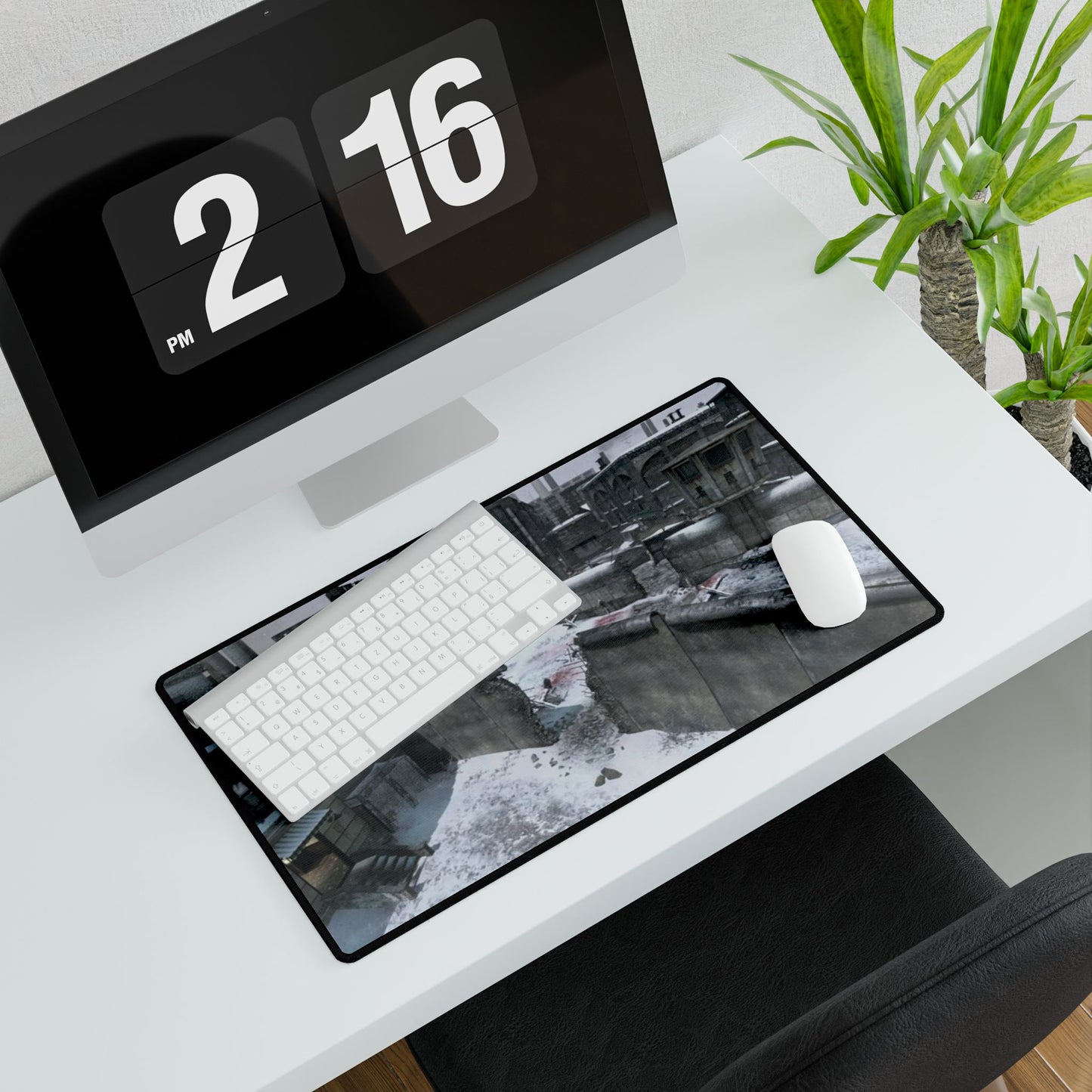 Call of Duty insired Mpuse pads DLC map "BERLIN WALL" Winter Urban Landscape Desk Mat