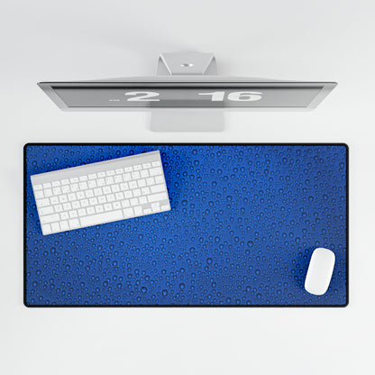 Blue Water Droplet Desk Mat — Large Gaming/Office Mouse Pad