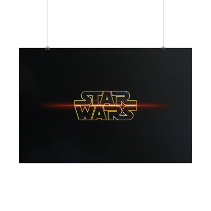 Star Wars Logo Rolled Poster — medium/large