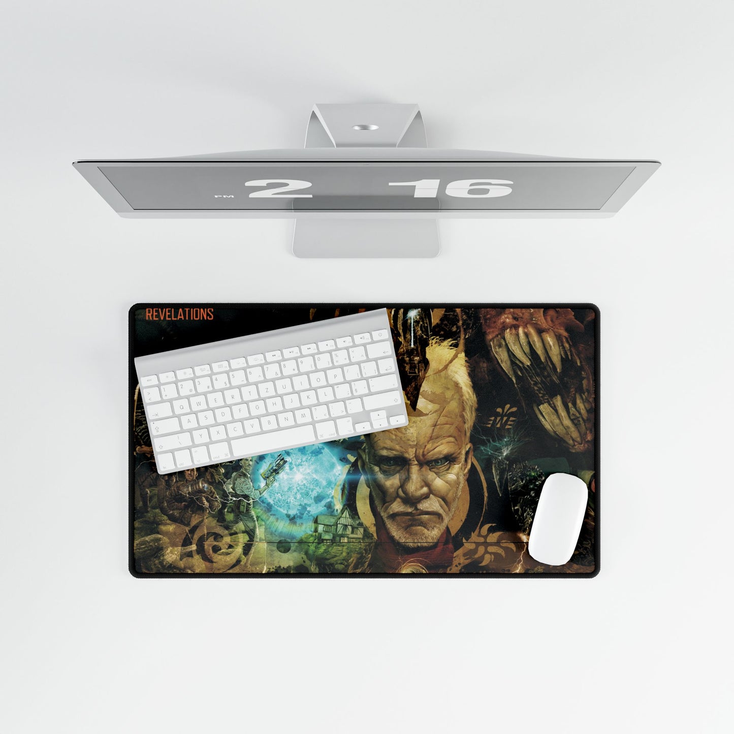 Call of Duty Black ops 3 zombies themed mousepads. OG loading screen "REVELATIONS" MAP Fantasy Art Desk Mat — Dark zombies themed Gaming Mouse Pad