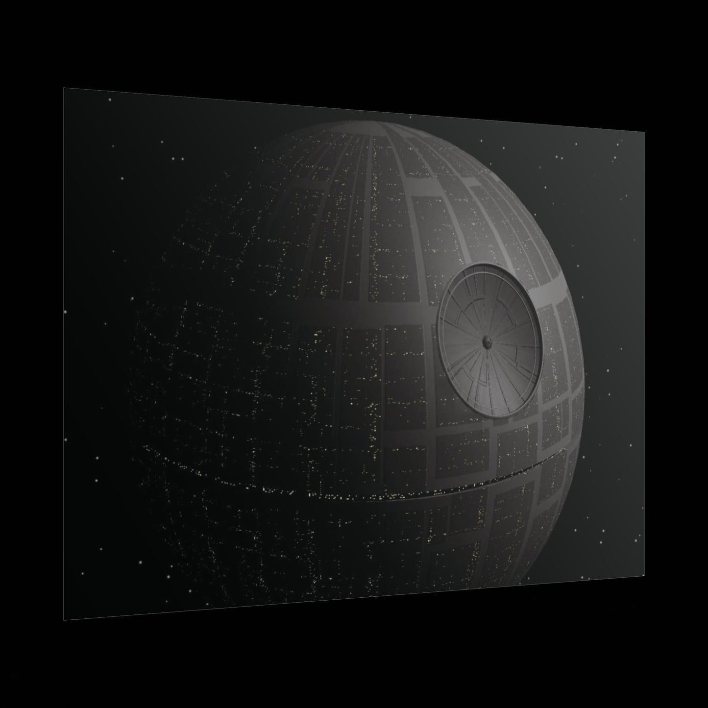 Death Star Space Poster — StarWars Movie Wall Art (Rolled Poster)