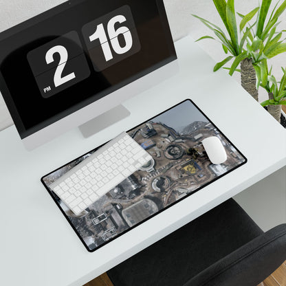 Custom Call of Duty Mouse pad DLC map "SILO" Aerial Snow Map Desk Mat — Gaming Mousepad with Winter City Map Design