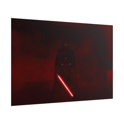 Dark Sith Knight Rolled Poster – Red Star wars themed