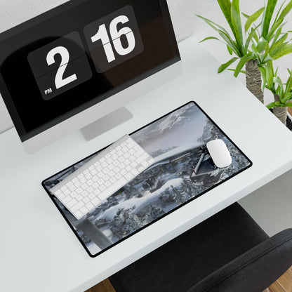 Call of Duty themed desk mat dlc map "downhill" Scenic Winter Desk Mat - Perfect for Gamers & Home Offices