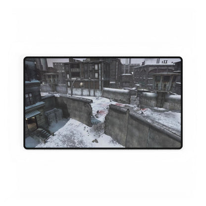 Call of Duty insired Mpuse pads DLC map "BERLIN WALL" Winter Urban Landscape Desk Mat