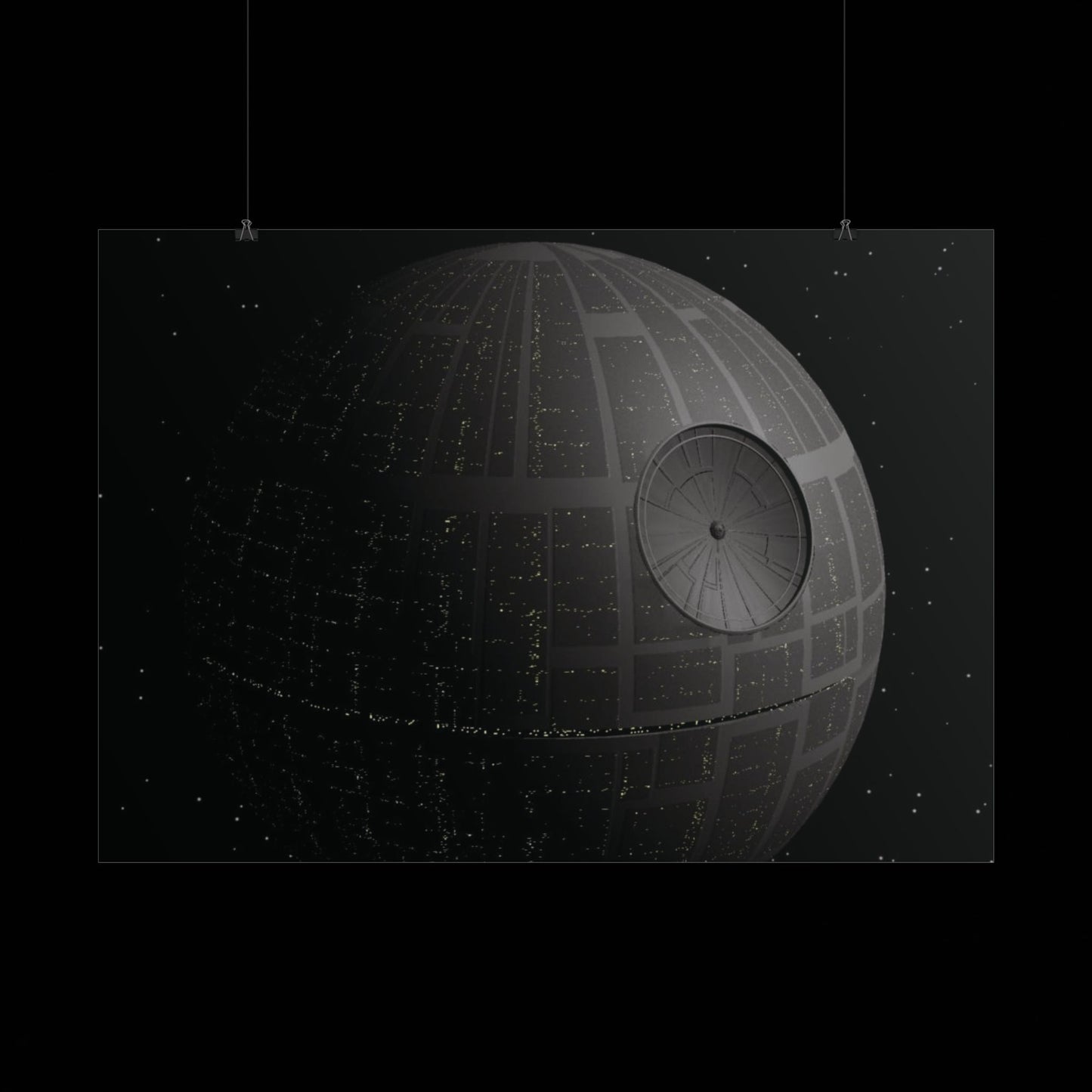 Death Star Space Poster — StarWars Movie Wall Art (Rolled Poster)