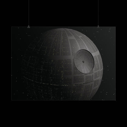 Death Star Space Poster — StarWars Movie Wall Art (Rolled Poster)