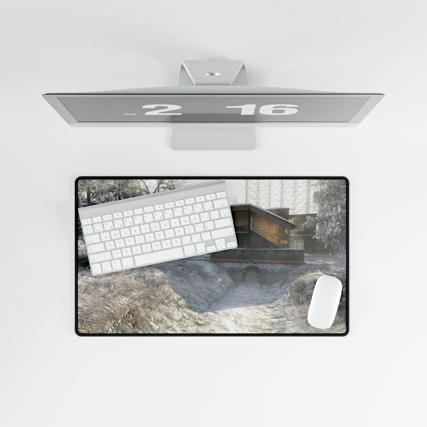 Custom made Call of Duty black ops 1 Desk Mat map "GRID" — Snowy war Scenic gaming Mouse Pad
