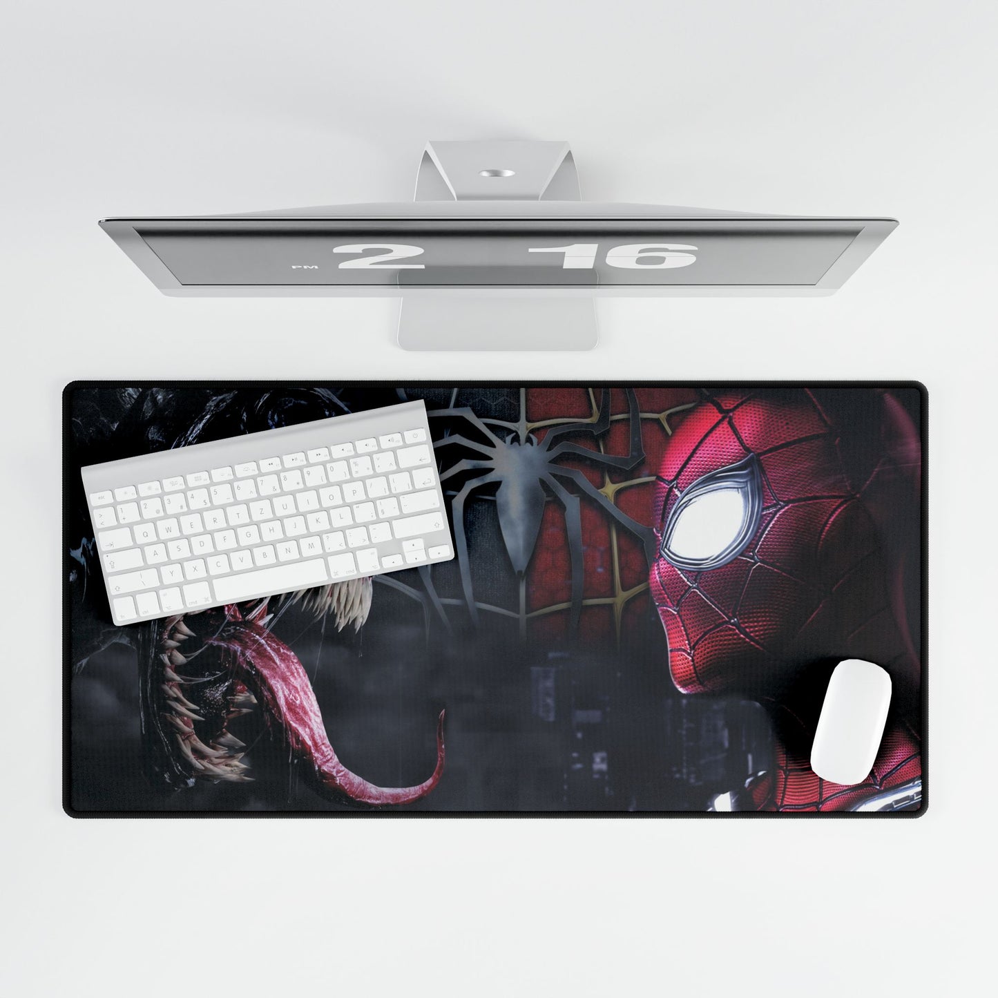 Spider-Man vs Venom Desk Mat — Large Gaming/Office Mouse Pad
