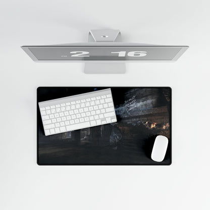 Call of Duty World at War Custom zombies Themed mouse pad "NACHT DER UNTOTEN" Dark Abandoned Stairs Desk Mat — Moody Urban Gothic Gaming/Work Surface