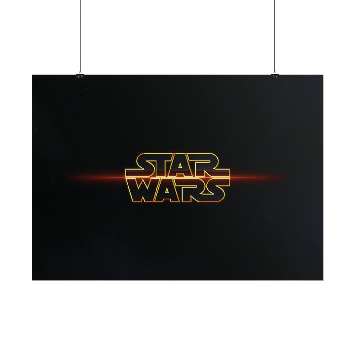 Star Wars Logo Rolled Poster — medium/large