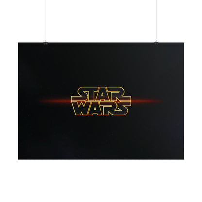 Star Wars Logo Rolled Poster — medium/large