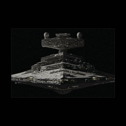 Imperial Star Destroyer Space Poster — StarWars Movie Wall Art (Rolled Poster)
