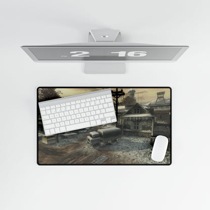 Call of Duty Inspired Landscape Desk Mat DLC map "STOCKPILE" for Home Office