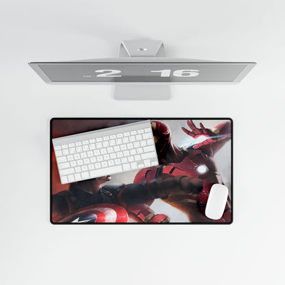 Marvel captain America vs iron man desk mat