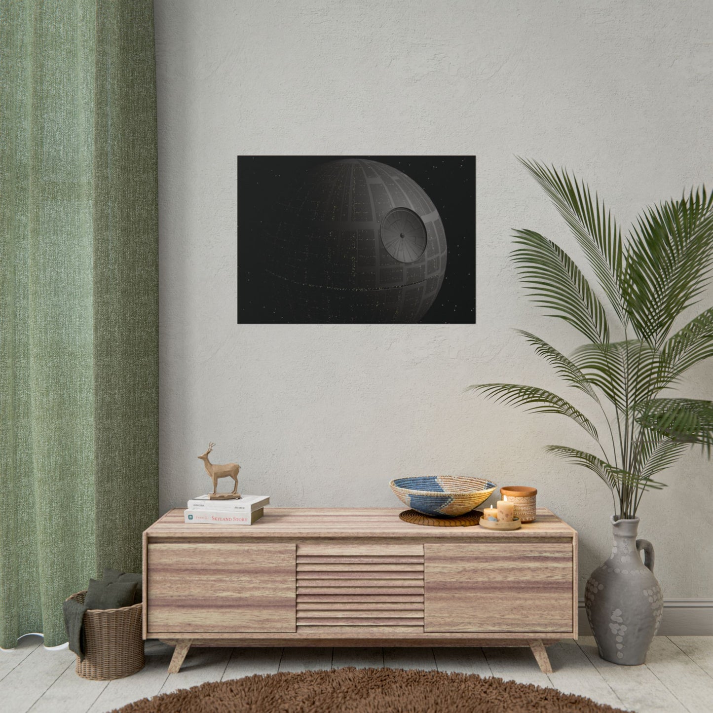 Death Star Space Poster — StarWars Movie Wall Art (Rolled Poster)