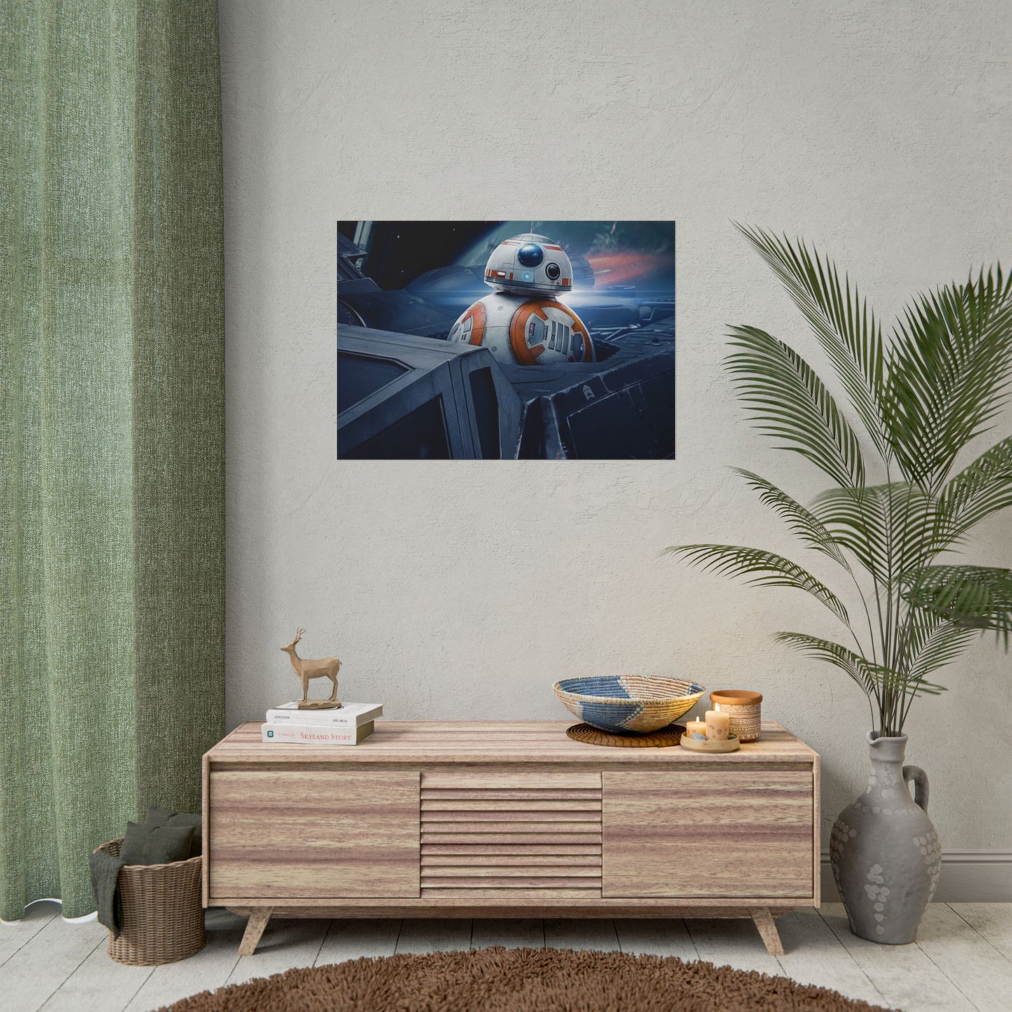 BB-8 Space Poster — StarWars themed wall poster medium/large