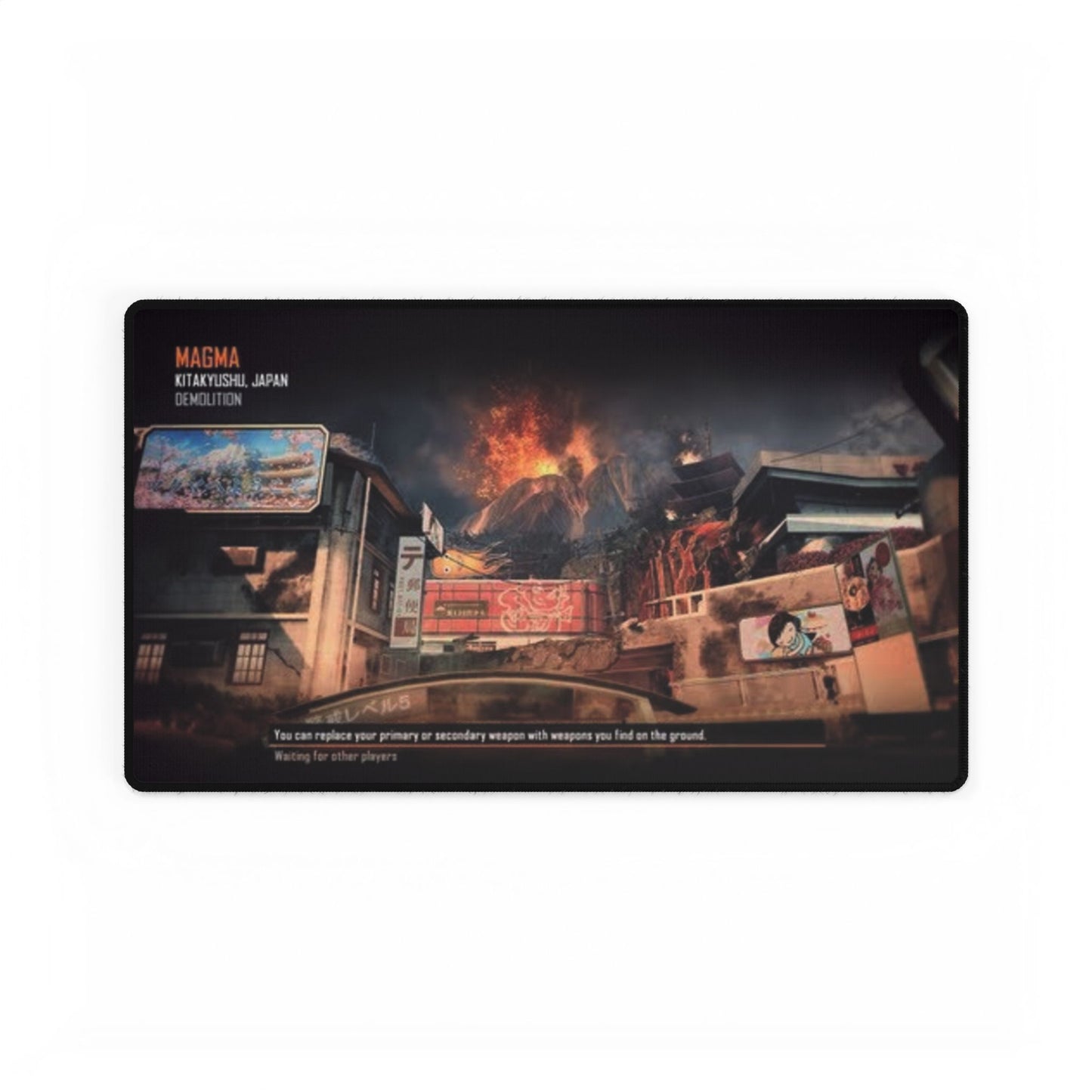 Call of Duty Black ops 2 DLC map "MAGMA" mouse pad Volcanic Eruption Desk Mat - Creative Gaming & Office Accessory