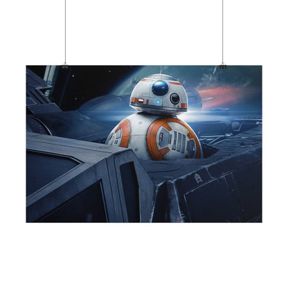 BB-8 Space Poster — StarWars themed wall poster medium/large