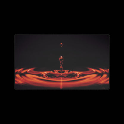 Red Liquid Desk Mat
