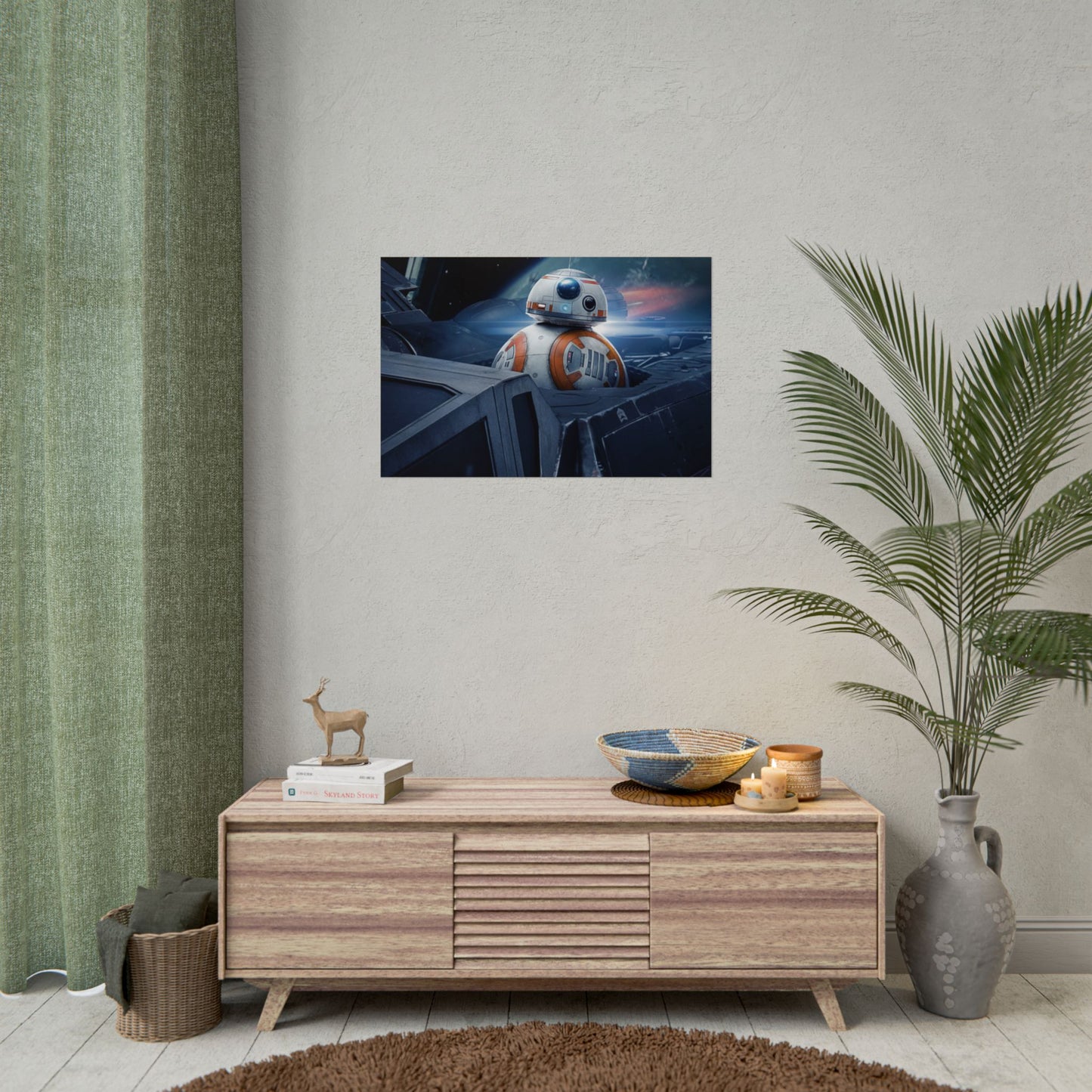 BB-8 Space Poster — StarWars themed wall poster medium/large