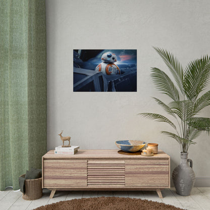 BB-8 Space Poster — StarWars themed wall poster medium/large