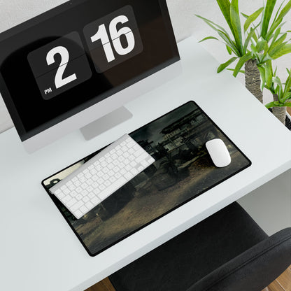 Custom Gaming Desk Mat Call of Duty World at War multiplayer map "ROUNDHOUSE" — War Landscape Mouse Pad