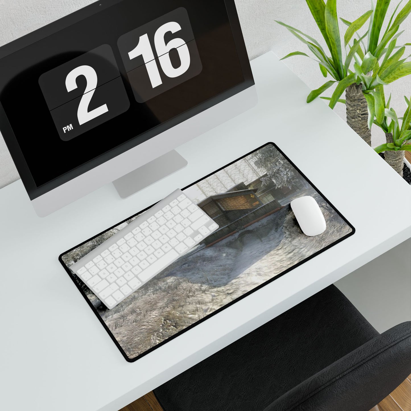 Custom made Call of Duty black ops 1 Desk Mat map "GRID" — Snowy war Scenic gaming Mouse Pad