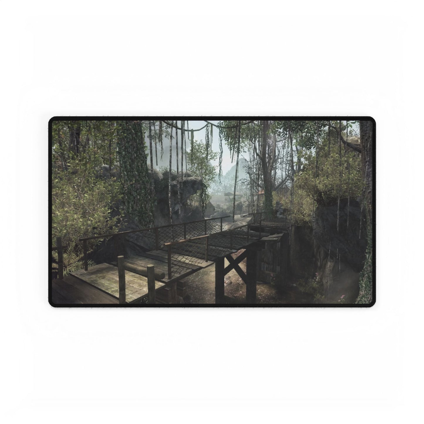 Call of Duty -Inspired Desk Mat Map "JUNGLE"  for Home Office Decor Black ops 1 map- JUNGLE