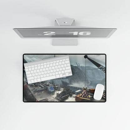 Call of Duty Themed Gaming-Themed Desk Mat DLC map "HYDRO" with Scenic Landscape