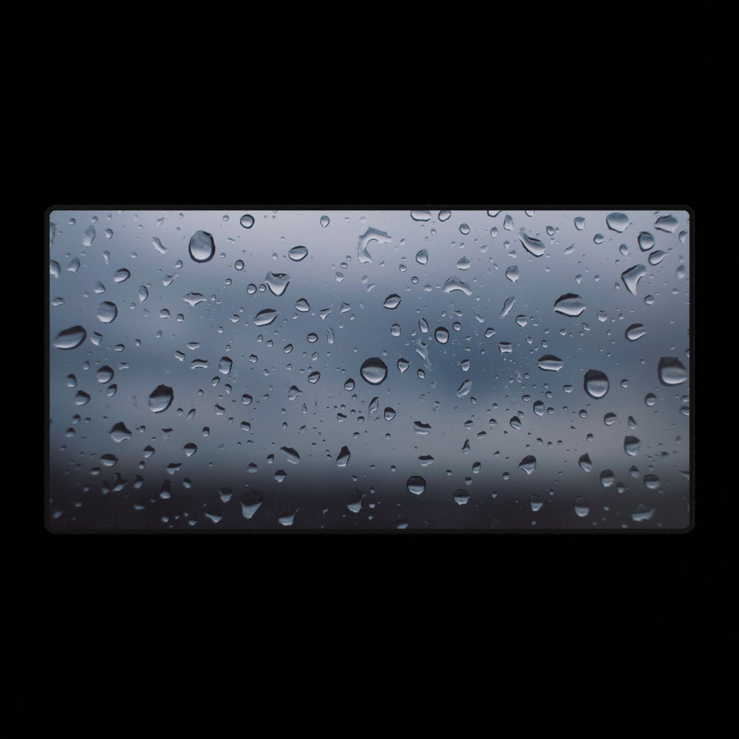 Rain Droplets Desk Mat