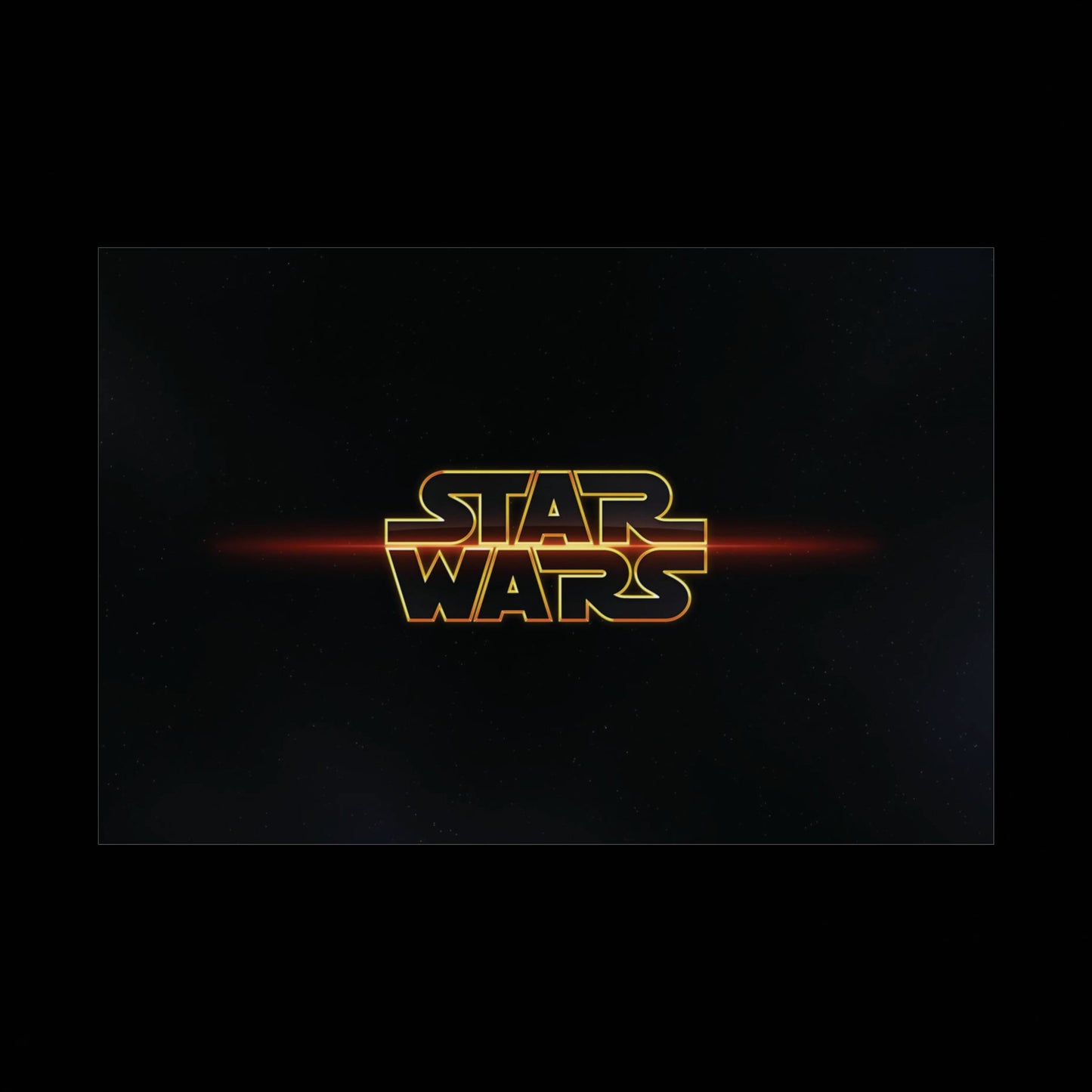 Star Wars Logo Rolled Poster — medium/large